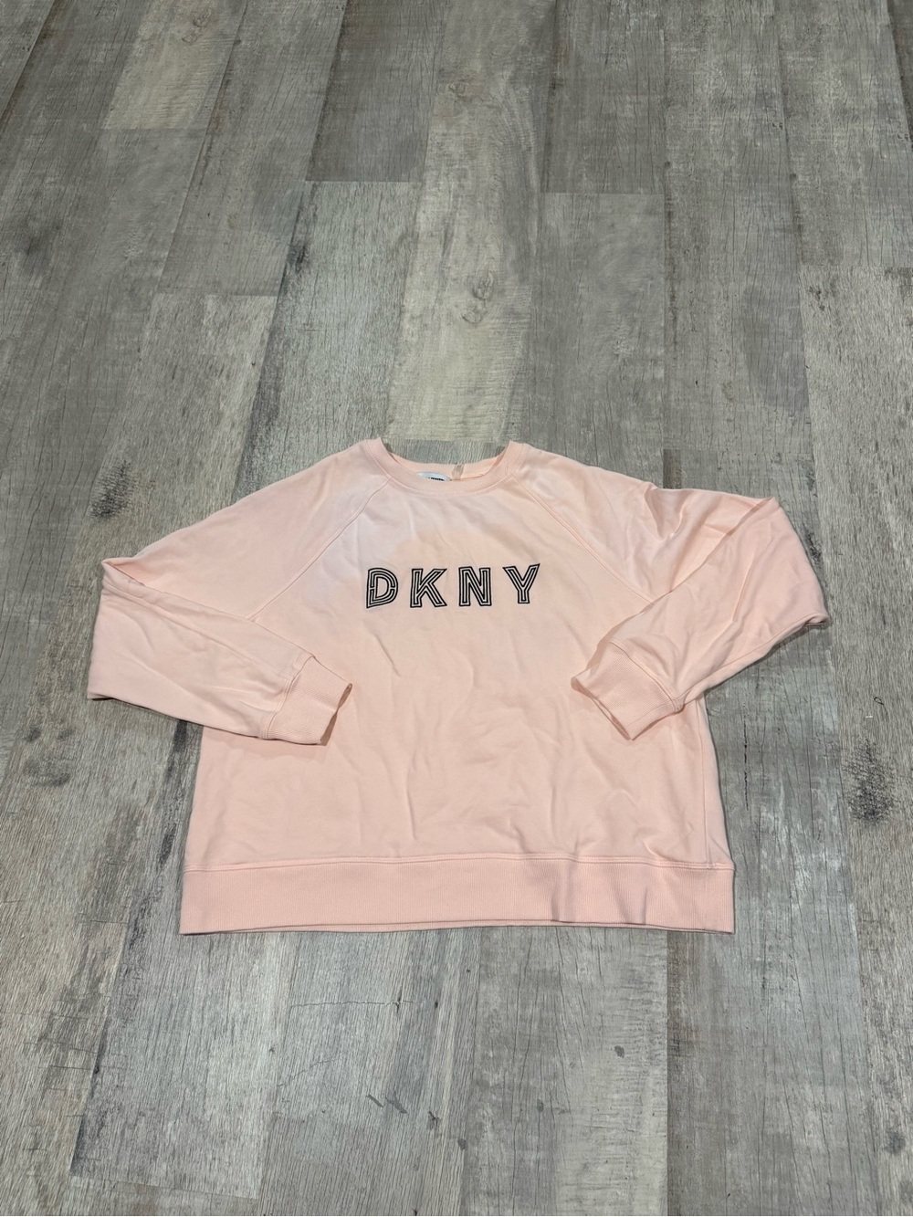 DKNY Pink Crewneck Athletic Sweatshirt